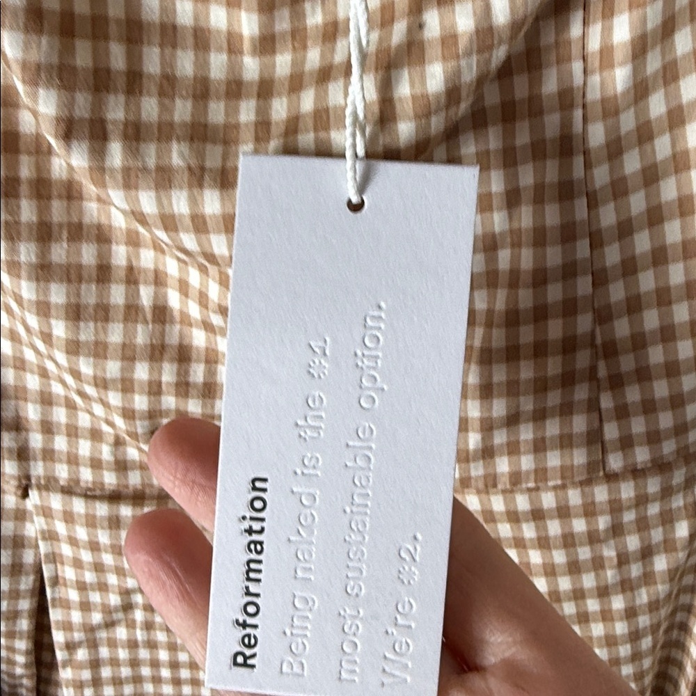 Reformation Beaux Dress in Anzo Check - Picture 12 of 13